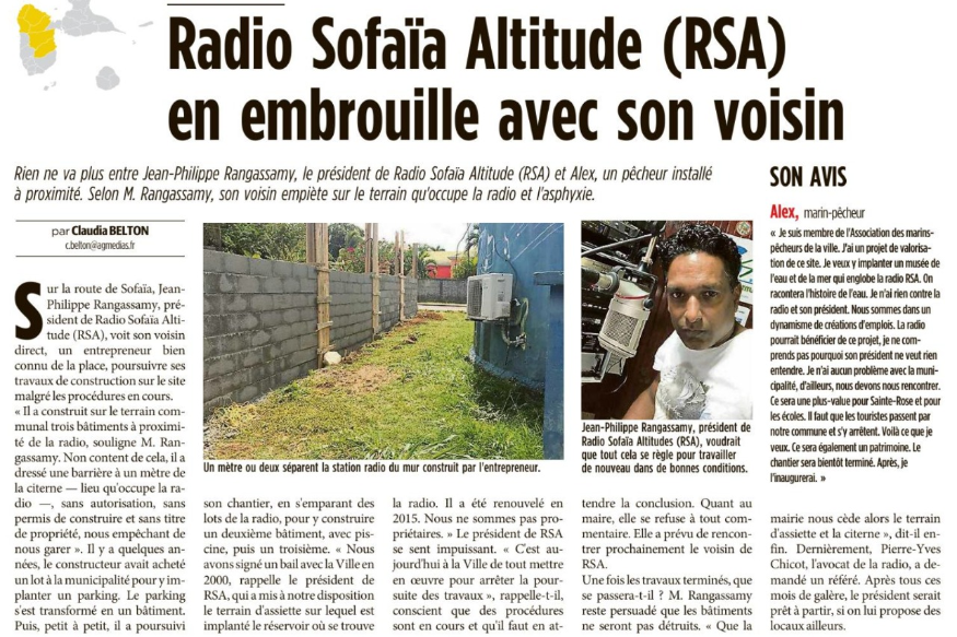 Radio Sofaïa Altitude en embrouille avec son voisin