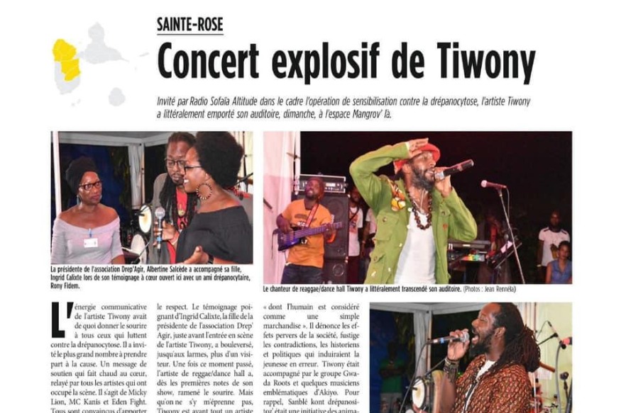 Concert explosif de Tiwony